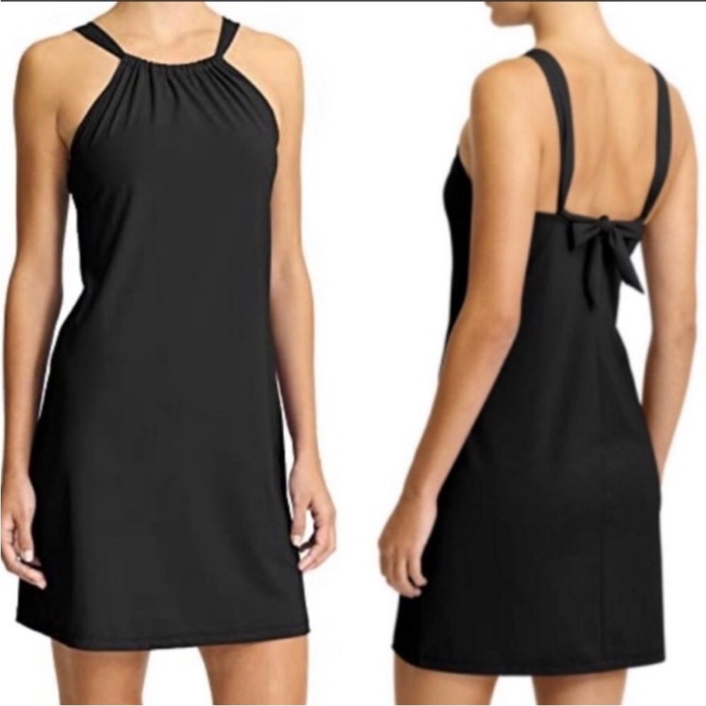 Athleta Kokomo swim dress black XS